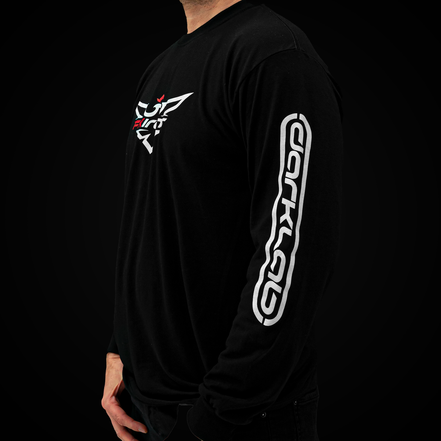 Darklab Black Long Sleeve T Shirts