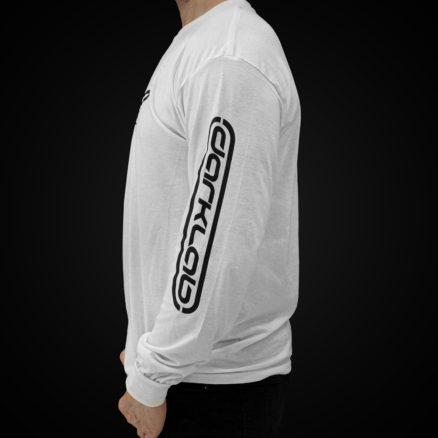 Darklab White Long Sleeve T Shirts