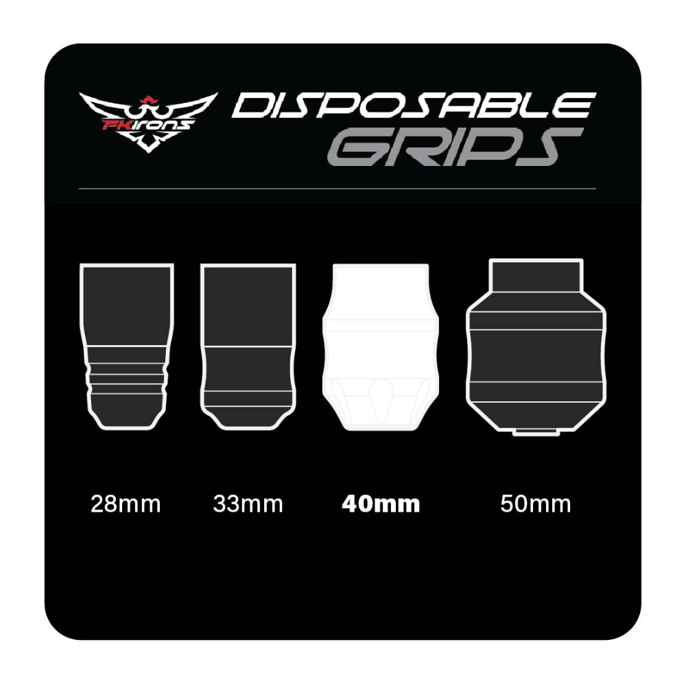 Wide 40mm Disposable Rubber Grip - Box of 24